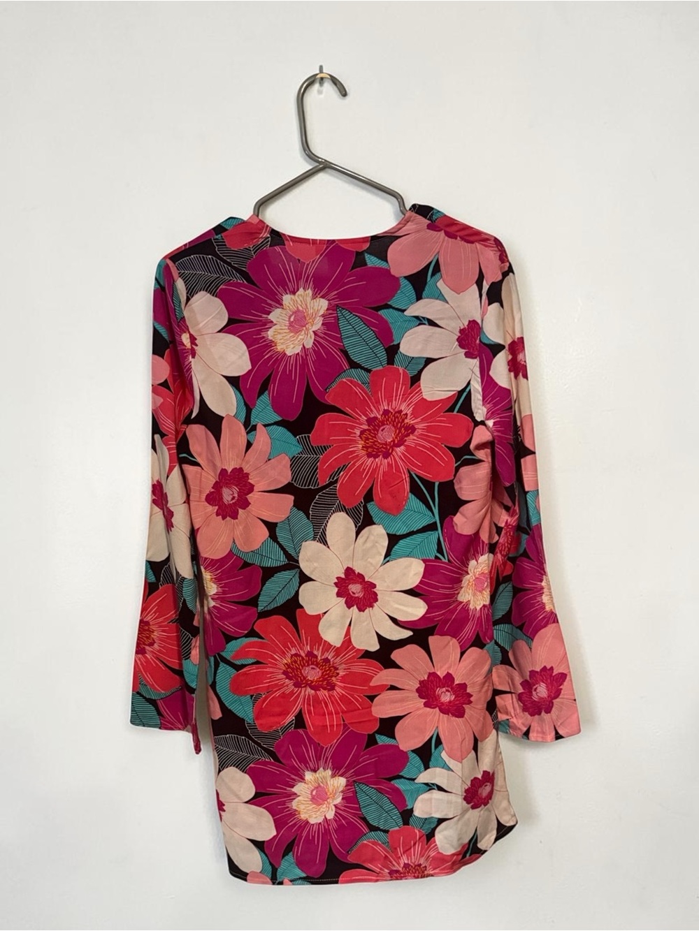 La Blanca "In Full Bloom" floral-print tunic swim cover-up XS NWT - Picture 8 of 8